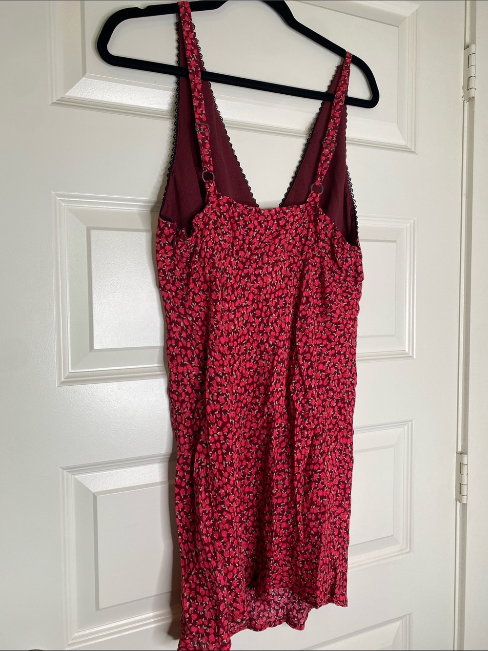 wild fable Red and Pink Cottagecore Floral Slip Dress - Picture 4 of 4